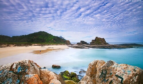 красивый пейзаж океана