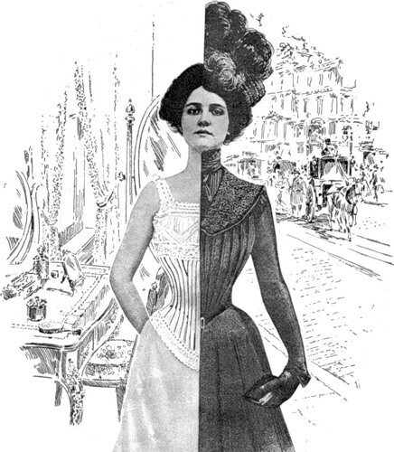 корсет викторианской эпохи